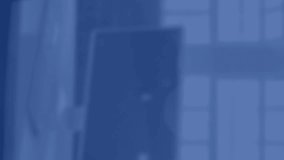 Data processing on blue and green graph over computer on office desk. Communication, business and digital interface technology, digitally generated image. - Powered by Shutterstock - Get 15% off with code: PIKWIZARD15