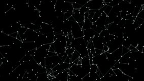 Animation of multiple cat icons over network of connections against black background. Technology background concept - Powered by Shutterstock - Get 15% off with code: PIKWIZARD15