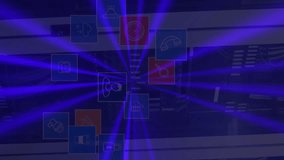 Animation of qr code and data processing over computer servers. Global finance, business, connections, computing and data processing concept digitally generated video. - Powered by Shutterstock - Get 15% off with code: PIKWIZARD15