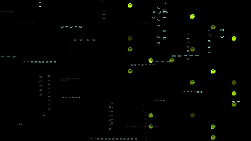 Animation of green lights and binary data processing on black background. Connection, data, processing, digital interface and communication, digitally generated video. - Powered by Shutterstock - Get 15% off with code: PIKWIZARD15