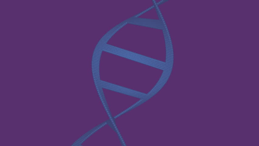 Animation of clock over dna strand on purple background. Global science, time and digital interface concept digitally generated video. - Powered by Shutterstock - Get 15% off with code: PIKWIZARD15