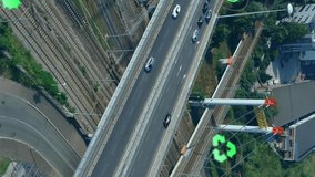 Animation of network of eco icons over cityscape. Global environment, connections, computing and data processing concept digitally generated video. - Powered by Shutterstock - Get 15% off with code: PIKWIZARD15