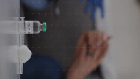 Animation of cardiograph over diverse doctor and patient. Global healthcare, medicine, lifestyle and digital interface concept digitally generated video. - Powered by Shutterstock - Get 15% off with code: PIKWIZARD15