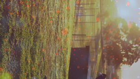 Baseball players practicing on field with DNA strand animation over scene. Sports, athletes, training, practice, genetics, science - Powered by Shutterstock - Get 15% off with code: PIKWIZARD15