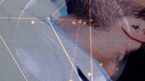 Examining patient, doctor using animation with futuristic data in hospital setting. Healthcare, technology, innovation, analysis, diagnostics, medical - Powered by Shutterstock - Get 15% off with code: PIKWIZARD15