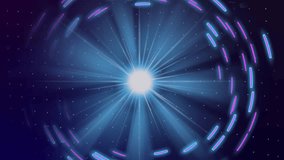 Glowing geometric shapes and light rays creating futuristic cosmic animation. neon, abstract, technology, digital, illumination - Powered by Shutterstock - Get 15% off with code: PIKWIZARD15