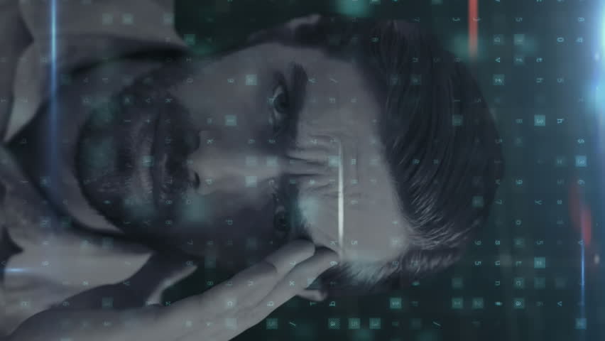 Animation of digital interface with cyber attack warning text, data processing with portrait of worried man. Global computer network technology concept digitally generated image. - Powered by Shutterstock - Get 15% off with code: PIKWIZARD15