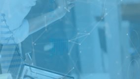 Animation of bitcoin signs over caucasian businesswoman on laptop video call. cryptocurrency, business, finance and data processing concept digitally generated video. - Powered by Shutterstock - Get 15% off with code: PIKWIZARD15