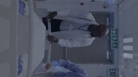 Animation of medical icons over diverse doctors. Global medicine, healthcare and digital interface concept digitally generated video - Powered by Shutterstock - Get 15% off with code: PIKWIZARD15