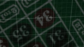 Animation of casino over data processing. Global business and digital interface concept digitally generated video. - Powered by Shutterstock - Get 15% off with code: PIKWIZARD15