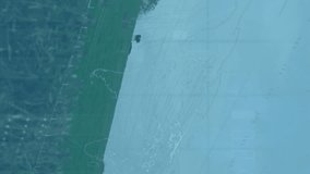 Animation of financial data processing over wind turbine. Global sustainability, wind energy, business, finances, computing and data processing concept digitally generated video. - Powered by Shutterstock - Get 15% off with code: PIKWIZARD15