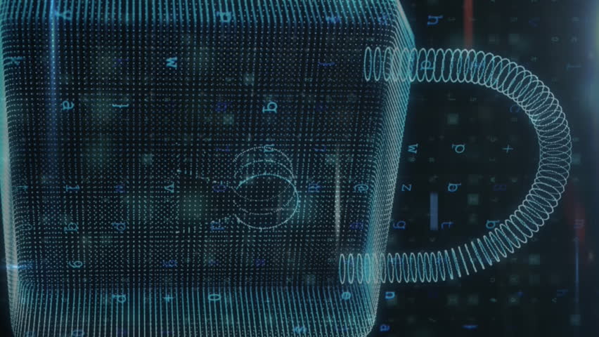 Animation of changing numbers and letters over online security padlock. global internet security, data processing, connections and digital interface concept digitally generated video. - Powered by Shutterstock - Get 15% off with code: PIKWIZARD15