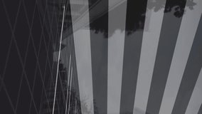 Animation of statistical data processing against time-lapse of people walking on the city bridge. Business data technology concept - Powered by Shutterstock - Get 15% off with code: PIKWIZARD15