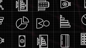 Animation of digital icons and statistical data processing over spinning globe on black background. Computer interface and business data technology concept - Powered by Shutterstock - Get 15% off with code: PIKWIZARD15