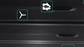 Animation of ecology icons over server room. Global technology, ecology and digital interface concept digitally generated video. - Powered by Shutterstock - Get 15% off with code: PIKWIZARD15