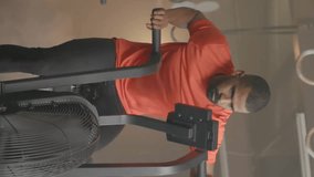 Animation of financial data processing over diverse people using elliptical bikes on gym. Global computing, finances, sports, communication and digital interface concept digitally generated video. - Powered by Shutterstock - Get 15% off with code: PIKWIZARD15