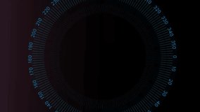 Animation of data processing over scope scanning on black background. Global connections, computing and data processing concept digitally generated video. - Powered by Shutterstock - Get 15% off with code: PIKWIZARD15