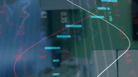 Financial data charts and graphs animation over business office environment. Finance, data analysis, statistics, corporate, analytics - Powered by Shutterstock - Get 15% off with code: PIKWIZARD15