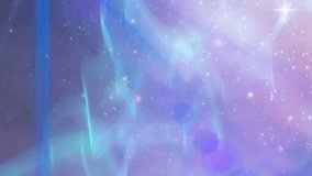 Animation of glowing stars on blue, pink and purple light trails in universe. space, astronomy and galaxy concept digitally generated video. - Powered by Shutterstock - Get 15% off with code: PIKWIZARD15