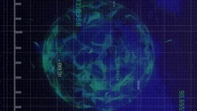 Declining stock market graph animation over rotating globe with financial data. Finance, economy, recession, global, downturn, investment - Powered by Shutterstock - Get 15% off with code: PIKWIZARD15