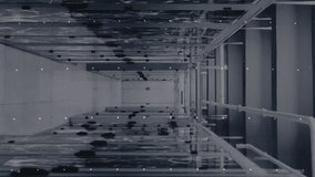 In server room, animation of user icons network representing digital communication. Technology, networking, connectivity, data, cloud, security - Powered by Shutterstock - Get 15% off with code: PIKWIZARD15