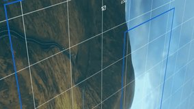 Animation of financial data processing over landscape. Global finance, business, connections, computing and data processing concept digitally generated video. - Powered by Shutterstock - Get 15% off with code: PIKWIZARD15