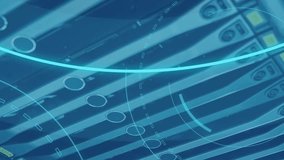 Animation of 5g text, scopes scanning and data processing over servers. Global connections, data processing and digital interface concept digitally generated video. - Powered by Shutterstock - Get 15% off with code: PIKWIZARD15