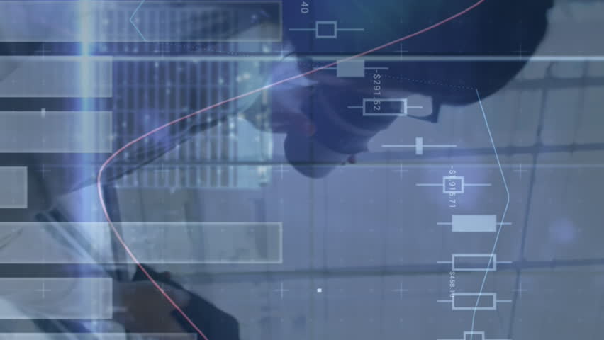 Animation of financial graphs over asian businesswoman using smartphone and drinking coffee. Business, finance, economy and technology concept digitally generated video. - Powered by Shutterstock - Get 15% off with code: PIKWIZARD15