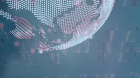 Animation of scope scanning and binary coding over man wearing vr headset. Global connections data processing digital interface and technology concept digitally generated video. - Powered by Shutterstock - Get 15% off with code: PIKWIZARD15