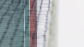 Animation of notification icons and changing numbers over tennis net in court. Digital composite, multiple exposure, like, play, message, growth, social media, sports and technology. - Powered by Shutterstock - Get 15% off with code: PIKWIZARD15