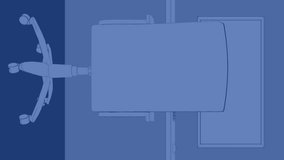 Animation of profile and social media icons against office desk. Social media networking and business technology concept - Powered by Shutterstock - Get 15% off with code: PIKWIZARD15