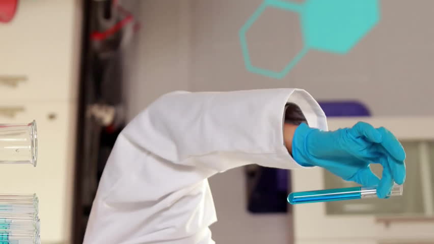 Animation of scientific data processing over diverse scientists in laboratory. Global science, connections, computing and data processing concept digitally generated video. - Powered by Shutterstock - Get 15% off with code: PIKWIZARD15