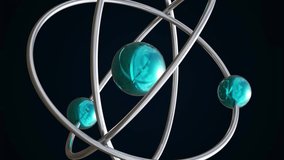 Animation of dna strand and scientific data processing over atom. Global science, connections, computing and data processing concept digitally generated video. - Powered by Shutterstock - Get 15% off with code: PIKWIZARD15