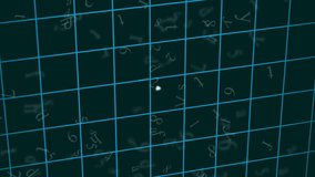 Animation of biometric fingerprint, network of connections with icons and data processing. Global connections, computing and data processing concept digitally generated video. - Powered by Shutterstock - Get 15% off with code: PIKWIZARD15