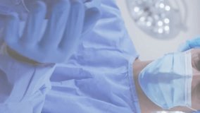 Animation of data processing over caucasian male surgeon with face mask. Technology, medicine and digital interface concept digitally generated video. - Powered by Shutterstock - Get 15% off with code: PIKWIZARD15