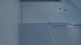 Walking in hospital corridor, medical staff with molecular structure animation overlay. Healthcare, science, technology - Powered by Shutterstock - Get 15% off with code: PIKWIZARD15