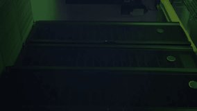 Data processing animation over server racks in data center, visualizing data flow. Technology, visualization - Powered by Shutterstock - Get 15% off with code: PIKWIZARD15