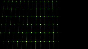 Green heartbeat animation over world map with grid lines in background. Technology, global, healthcare, digital, data, futuristic - Powered by Shutterstock - Get 15% off with code: PIKWIZARD15