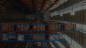 Animation of data processing over empty warehouse. Global shipping, computing and digital interface concept digitally generated video. - Powered by Shutterstock - Get 15% off with code: PIKWIZARD15