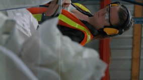 Animation of financial graph over female caucasian women. Global business, finances, data processing and digital interface concept digitally generated video. - Powered by Shutterstock - Get 15% off with code: PIKWIZARD15