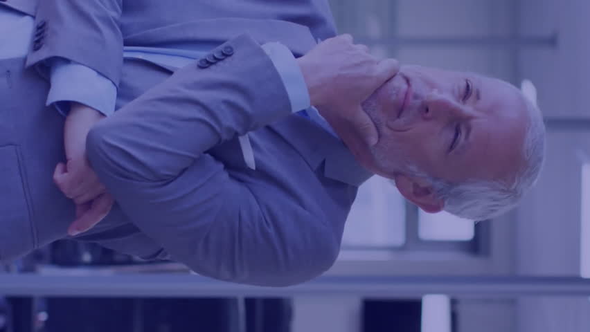 Animation of financial data processing over caucasian businessman in office. Global business, finances and digital interface concept digitally generated video. - Powered by Shutterstock - Get 15% off with code: PIKWIZARD15