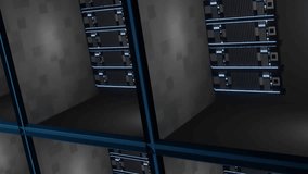 Animation of circuit board and digital data processing over computer servers. Global connections, computing and data processing concept digitally generated video. - Powered by Shutterstock - Get 15% off with code: PIKWIZARD15