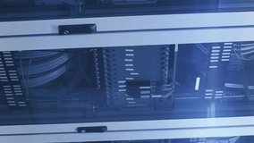 Animation of padlock icon and digital data processing over computer servers. Global cyber security, connections, computing and data processing concept digitally generated video. - Powered by Shutterstock - Get 15% off with code: PIKWIZARD15