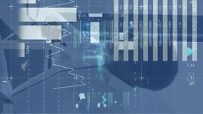 Animation of financial data and graphs over african american businessman in office. business, finance, economy and technology concept digitally generated video. - Powered by Shutterstock - Get 15% off with code: PIKWIZARD15