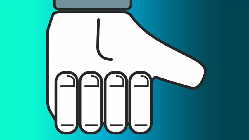 Animation of thumbs up icon over blue background. Global online social media, digital interface and data processing concept digitally generated video. - Powered by Shutterstock - Get 15% off with code: PIKWIZARD15