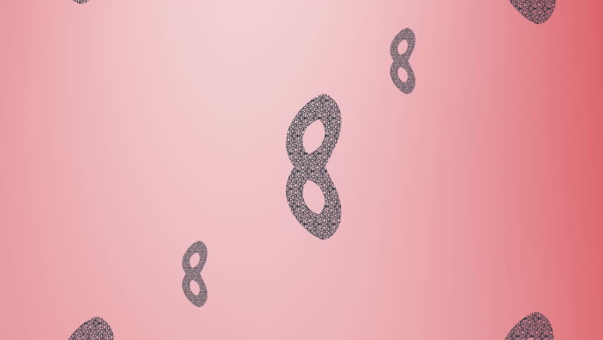 Animation of carnival mask repeated on red backgroud. fashion and accessories background pattern concept digital animation.