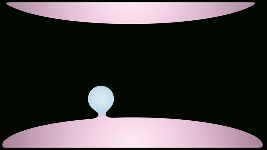 Abstract 3D ball bouncing morphing blob droplets, liquid blob art looping animation on dark backdrop wallpaper  background. 