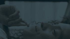 Analyzing stock market graphs with data overlay, businesswoman focused on animation. Finance, investing, analytics, stocks, analysis, economy - Powered by Shutterstock - Get 15% off with code: PIKWIZARD15