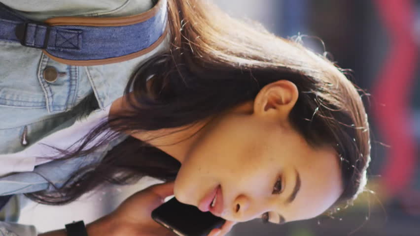 Talking on phone, woman with animation of social media notifications around her. Communication, technology, digital, smartphone, connectivity, alerts - Powered by Shutterstock - Get 15% off with code: PIKWIZARD15