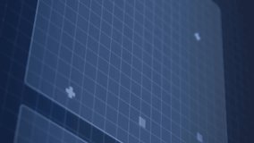 Digital binary code and futuristic target interface animation over grid background. Technology, innovation, cybersecurity, data, network, coding - Powered by Shutterstock - Get 15% off with code: PIKWIZARD15